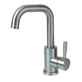 AquaSpin Waschbeckenarmatur Schwarz Nickel – Edelstahl Einhebelmischer | 360° Drehbarer Auslauf | Modernes Bad Design