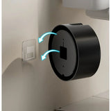 HygieMount WC-Bürste zur Wandmontage – Toilettenbürste ohne Bohren in Holzoptik | Langer Griff | Hygienische Reinigung