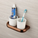 Monoria Premium Badaccessoire Set Roségold 5-teilig Wandmontage aus Massivmessing – Luxus Badezimmer Komplettset | Elegantes Hotel-Design für stilvolle Badgestaltung | Korrosionsbeständige Sanitär-Accessoires