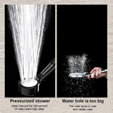 AquaGlow Smart LED-Duschbrause mit Temperaturanzeige – Digitale Hochdruck-Handbrause | Wassersparend | 4 Strahlarten