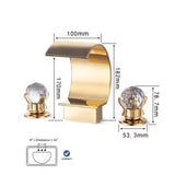 EleganzaPro Doppelgriff-Waschtischarmatur – Klassisches Design mit Dreilochmontage und poliertem Metallfinish
