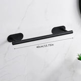 AquaMount Pro Selbstklebendes Badezimmer-Accessoire-Set aus Edelstahl – Wandhalterung ohne Bohren | Rostfrei | Gebürstetes Premium-Design