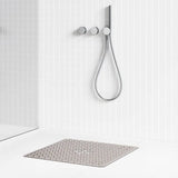 SecureFlow Antirutsch-Duschmatte 53x53 cm aus PVC – rutschfeste Sicherheitsmatte für Dusche und Badewanne | starke Saugnäpfe, Schnellentwässerung & hygienischer Komfort