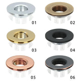 AquaTrim Design-Überlaufring aus Metalllegierung – Waschbecken Überlaufabdeckung | Korrosionsbeständig | Elegantes Bad-Detail