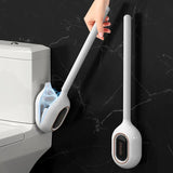 AeroFresh Premium WC Bürste mit Duftsystem Wandmontage Silikon TPR Bohrenfrei – Hygienische Toilettenbürste mit Aromafach | Flexible Reinigung & Geruchsneutralisation | Moderne Badezimmerlösung