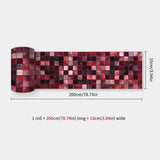 MosaLinea Wandbordüre selbstklebend – Wasserdichte Mosaik-Dekorfolie für Küche & Bad | Flexible Gestaltung | Schnelles Make-over