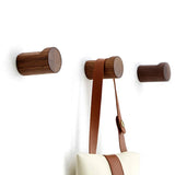 NordicPure Holz Wandhaken – Minimalistischer Kleider- & Handtuchhaken | Massivholz Design | Stilvolle Ordnung