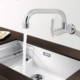 AquaLinea Edelstahl Wandhahn Kaltwasser – Spültisch Wasserhahn | Rostfrei & Platzsparend | Langlebige Armatur