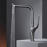 RoyalFlow Premium Küchenarmatur mit ausziehbarer Brause – Luxus Spültischarmatur in Gold, Schwarz oder Chrom | 360° schwenkbare Messingarmatur mit Warm- & Kaltwasserfunktion