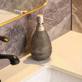 NostalgieKeramik Seifenspender mit Handpumpe – Klassischer Flüssigspender für Küche, Bad & Waschbereich