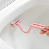 RandRein Winkelbürste für Toiletten – Gebogener Griff & Flexible S-Form für Gründliche Tiefenreinigung