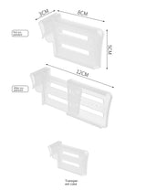 FridgeSort Pro Kühlschrank-Organizer Set – teleskopische Kühlschrank-Trenner im 4er-Set | flexible Fächeraufteilung | platzsparendes Ordnungssystem