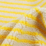 FLEECEORA Streifen Fleece Stoff 150 cm – Jacquard Lammfleece Meterware | Extra Weich & Atmungsaktiv | Für Nähen & DIY