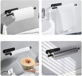 Rolluxe Premium Toilettenpapierhalter Edelstahl Selbstklebend Verlängert – Bohrfreier WC Rollenhalter für Badezimmer & Gäste-WC | Rostfreier Wandhalter mit modernem Design | Platzsparende Hygienelösung