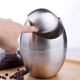 MiniSteel Swing Mülleimer – Edelstahl Tischabfalleimer 1,5L | Hygienischer Schwingdeckel | Kompakt & Elegant