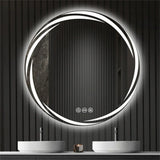 LumaClear Anti-Beschlag LED-Spiegel – Moderner runder LED-Badezimmerspiegel