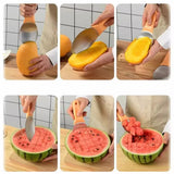 FruchtMeister Obstwerkzeug – Edelstahl Mangoschneider und Avocadoschneider | Mehrzweck Obstschäler | Präzises Küchenwerkzeug für Fruchtzubereitung