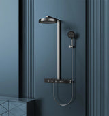 GoldRain Unterputz Duschsystem mit Thermostat – Regendusche in Goldoptik | Konstante Temperatur | Luxus Badlösung