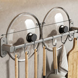 KitchenFlow Wandregal Organizer – Selbstklebende Halterung für Deckel & Küchenutensilien | Platzsparend | Multifunktional