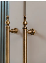 BRONZARO T-Stab Möbelgriff aus Messing – Antik Bronze Schrankgriff 128 mm | Robuste Qualität | Zeitloses Design