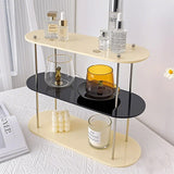CLEARA Duo Acryl Organizer – 2-stufiges Kosmetikregal | Transparent & Modern | Für Bad, Schminktisch & Display