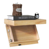SecretShelf Versteckregal aus Holz – Schwebendes Wandregal mit Geheimfach | Unsichtbare Aufbewahrung | Modernes Design