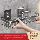 AquaMount Pro Duschregal Selbstklebend – Aluminium Badezimmer Regal | Rostfrei | Bohrenfreie Wandmontage