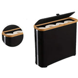 CleanStore WC-Papier Aufbewahrungsbox mit Deckel – Geschlossener Toilettenpapier Behälter | Hygienische Lagerung | Platzsparendes Design