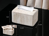VitaStone Natura Badaccessoire-Set 6-teilig – Travertin Naturstein Badezimmerausstattung | Elegantes Spa-Design | Zeitlose Ordnung