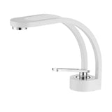 AQUAWAVE Wasserfall Waschbeckenarmatur – Einhebelmischer aus Messing | Wellenauslauf | Modernes Bad-Design