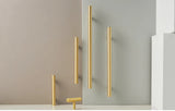 LineaGrip T-Stangengriff aus Messing – Extra Langer Möbelgriff für Schränke & Schubladen | Modernes Design | Ergonomischer Komfort