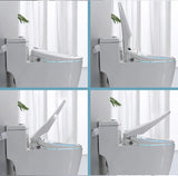 HygienoLift Komfort-WC-Sitz in Quadratform – Automatische Deckelsteuerung, Warmlufttrocknung & Intelligente Reinigungsfunktionen