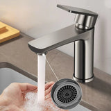 AquaCore Edelstahl Waschtischarmatur – Einhebelmischer für Warm- & Kaltwasser | Langlebig & Korrosionsbeständig | Modernes Bad Design