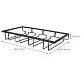 BarGlide Pro Weinglashalter – luxuriöses Wein- und Glasregal für Küche & Bar | platzsparende Hängeaufbewahrung | eleganter Gläser-Organizer