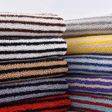 FLEECEORA Streifen Fleece Stoff 150 cm – Jacquard Lammfleece Meterware | Extra Weich & Atmungsaktiv | Für Nähen & DIY