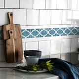 MosaLinea Wandbordüre selbstklebend – Wasserdichte Mosaik-Dekorfolie für Küche & Bad | Flexible Gestaltung | Schnelles Make-over
