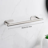 AquaMount Pro Selbstklebendes Badezimmer-Accessoire-Set aus Edelstahl – Wandhalterung ohne Bohren | Rostfrei | Gebürstetes Premium-Design