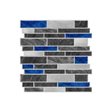 MarbleStyle Premium Marmoroptik Wandaufkleber Schwarz-Weiß Selbstklebend – Wasserfeste Fliesenfolie 1/6/12er Set | Elegante Design-Wandverkleidung für Küche & Bad | Hitzebeständige PVC Fliesensticker