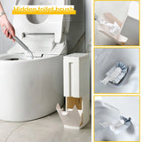 SpaceLine Ultraflacher Badezimmer Mülleimer mit Deckel – Schmaler Abfallbehälter 3-in-1 | Geruchsneutral & Platzsparend | Modernes Design