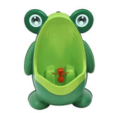 FroggyAim Kinder-Urinal für Jungen – Wandmontiertes Töpfchen | Frosch-Design | Saugnapf-Befestigung | Spielerisches Toilettentraining