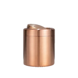 ROSELITE Tisch-Mülleimer Edelstahl Roségold – Mini Abfalleimer mit Klappdeckel | Kompakt & Hygienisch | Modernes Design