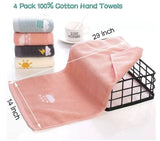 CottonPure Comfort Handtuchset 4-teilig – Ringgesponnene Baumwolle | Hochsaugfähig | Weich & Alltagstauglich