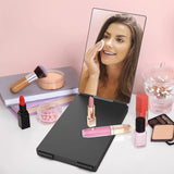 TriView Pro 360° Klappbarer 3-Panel Schminkspiegel mit Teleskop-Aufhängung – Tragbarer Make-up- & Styling-Spiegel für Rundum-Ansicht | Flexibler Beauty-Spiegel für Zuhause & Reisen