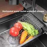 SteelPrime Pro Edelstahl-Küchenspülen-Set – Rechteckiges Einzelbecken | 3 mm Stärke | Mit Wasserhahn & Seifenspender | Komplettsystem für moderne Küchen