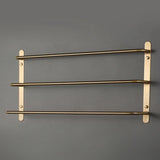 CopperShine Wand-Handtuchhalter – Kupfer Handtuchstange mit Haken | Chromoptik | Kompakt & langlebig