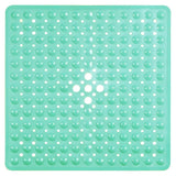 SecureFlow Antirutsch-Duschmatte 53x53 cm aus PVC – rutschfeste Sicherheitsmatte für Dusche und Badewanne | starke Saugnäpfe, Schnellentwässerung & hygienischer Komfort