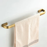 HeritageLine Premium Badaccessoire Set Antik Messing 4-teilig – Wandmontiertes Badezimmer-Set mit Toilettenpapierhalter, Handtuchhalter, Handtuchring & Haken | Klassisches Vintage Design aus Metalllegierung | Langlebiges Sanitär-Accessoire-Set