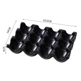 OVARIA Keramik Eierhalter – 6er/12er Eierablage | Kühlschrank Organizer | Stilvolle Küchenaufbewahrung