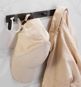 Stahlora Wandgarderobe aus Edelstahl – Multifunktionale Hakenleiste für Flur & Bad | Rostfrei | Elegante Ordnungslösung