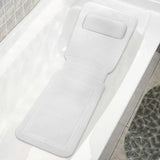 AquaRuhe Premium Badewannenkissen Set – Rutschfestes Badewannenkissen | Vollständige Körperentspannung | Atmungsaktive 4D Belüftung